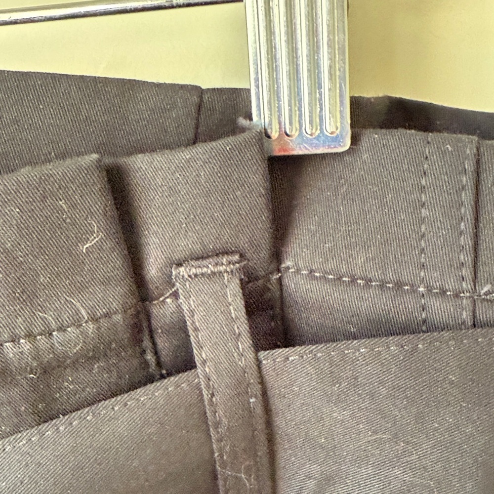 NWT J. Crew NWT Cotton Black  Pants Self-Tie Belt Sewn-In Pleats at Waist SZ 14 - Picture 6 of 15